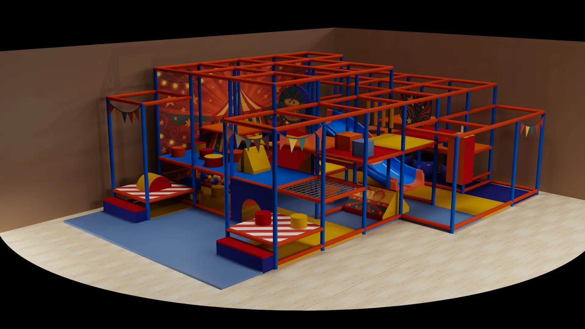 Indoor playground in a hotel